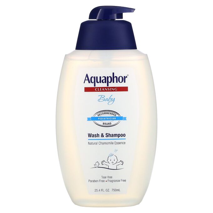iherb Aquaphor, Для детей, гель и шампунь, не содержит отдушек, 25,4 ж. унц.(750 мл)