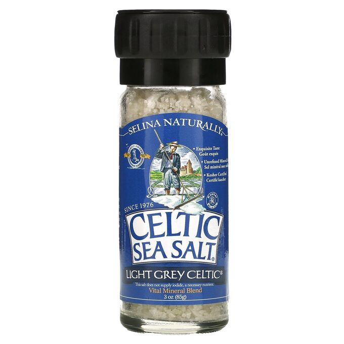 iherb Celtic Sea Salt, Светло-серая кельтская соль 3 унции (85 г)