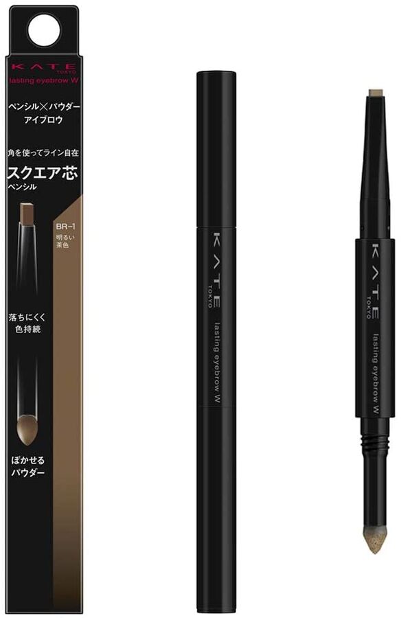 KANEBO KATE Lasting Design Eyebrow W (Square) - двухсторонний карандаш для бровей BR-1