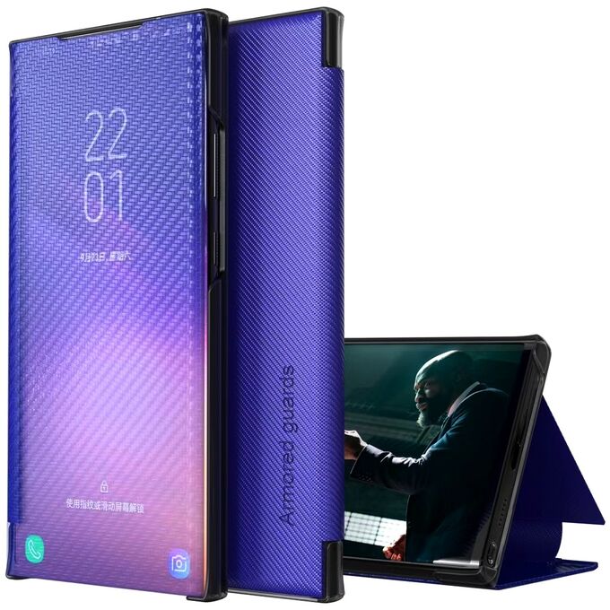 Чернильный. Чехол книжка карбон на телефон Xiaomi Redmi, POCO | Чехлы ...