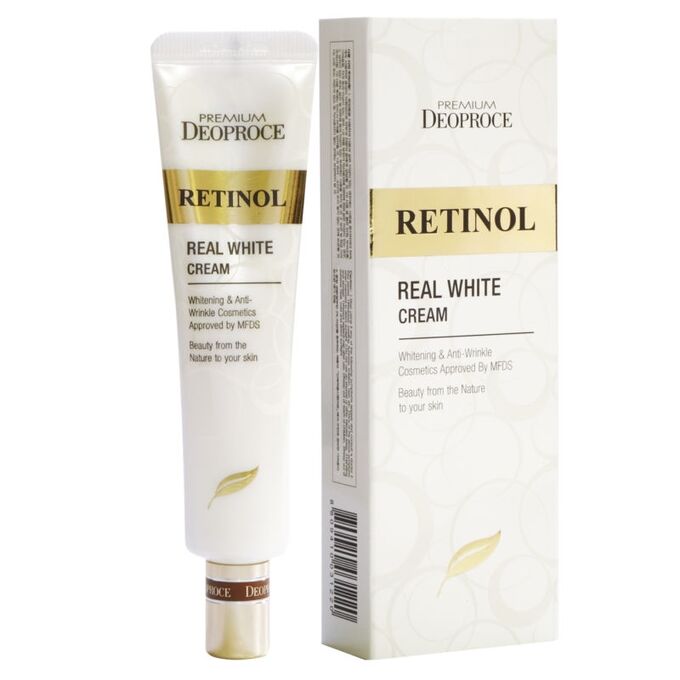 Крем с ретинолом для век и носогубных складокPREMIUM DEOPROCE RETINOL REAL WHITE CREAM