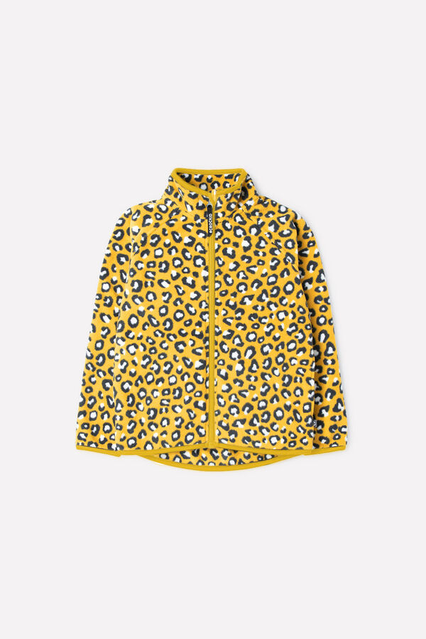 Crockid Куртка(Осень-Зима)+girls (горчичный, леопард)