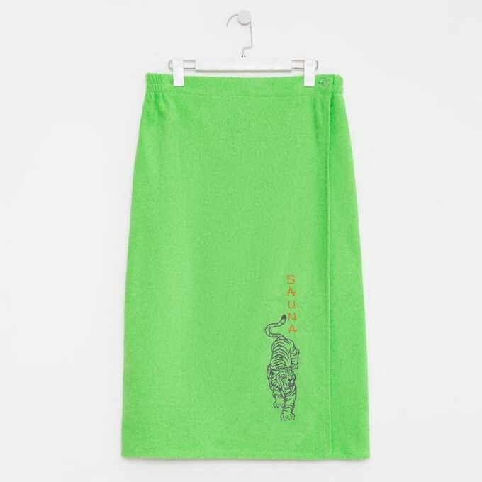 grand stil Килт женский 80х150+-2, цвет зелёный, вышивка «Тигр»