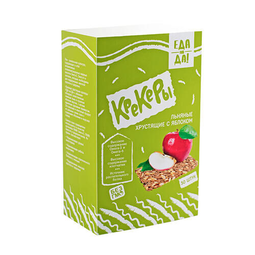 Льняные крекеры с кунжутом