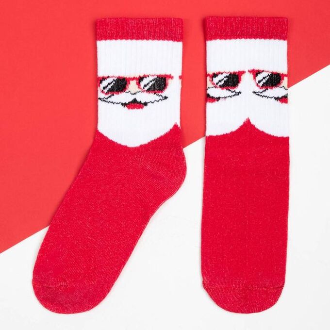 Носки детские новогодние KAFTAN &quot;Cool Santa&quot; р-р 16-18, красный