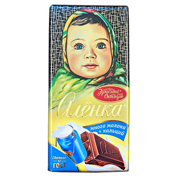 Кр октябрь шоколад Аленка молочный 90г