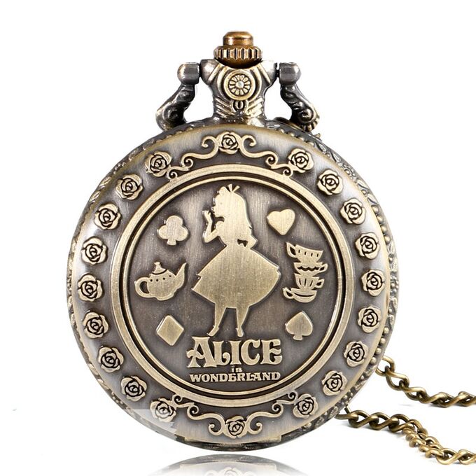 Карманные часы «Алиса в стране чудес»
