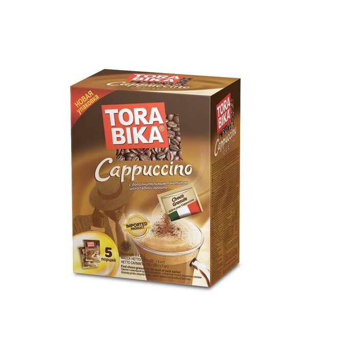 Tora Bika Быстрорастворимый капучино ToraBika с шоколадной крошкой (25 г х 5шт)