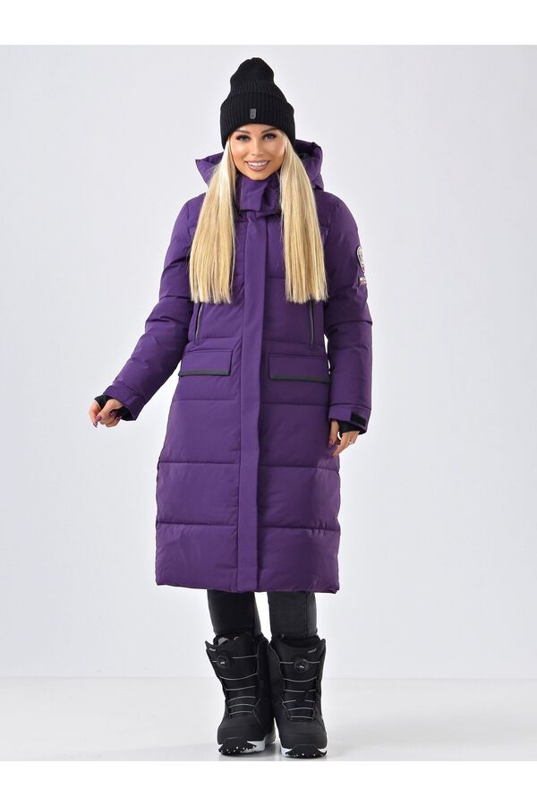 Женское пальто Azimuth В 20684_95 Фиолетовый