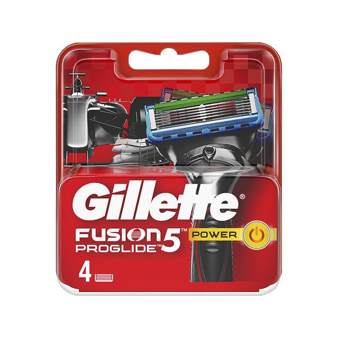 Gillette сменные кассеты Fusion ProGlide Power, 4шт