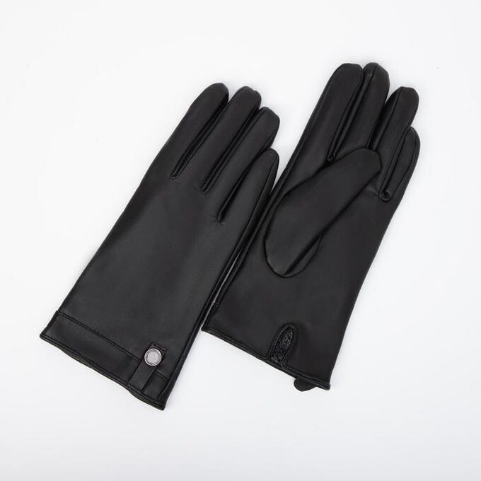 Перчатки женские, размер 9, подклад флис, цвет чёрный 7357100