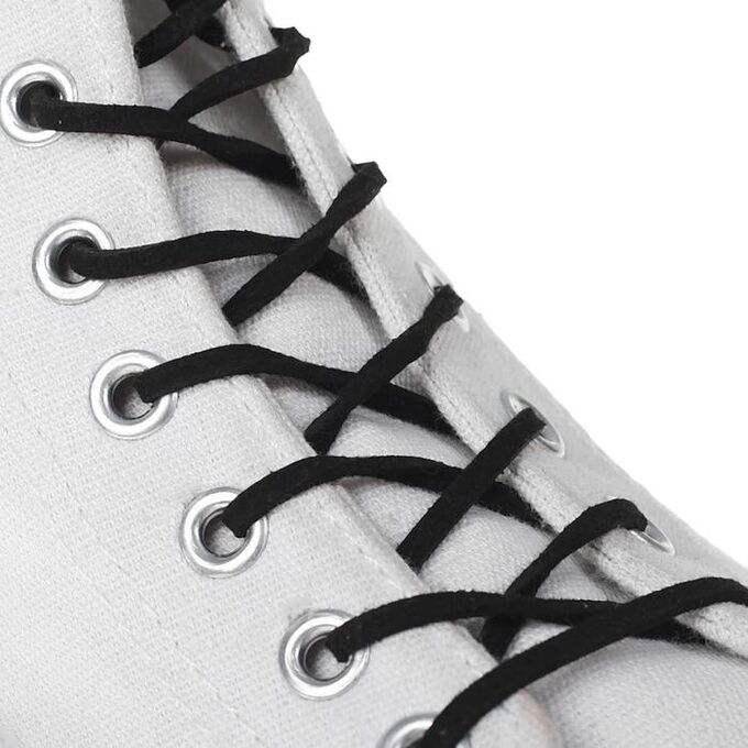 ONLITOP Шнурки для обуви, плоские, 3 мм, 110 см, пара, цвет чёрный