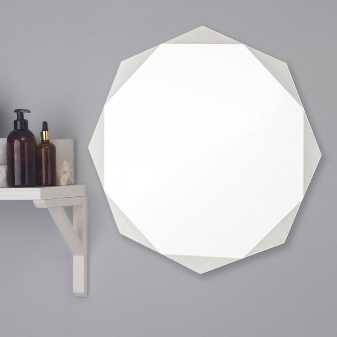 СИМА-ЛЕНД Зеркало, настенное, с пескоструйной графикой, 50x50 см
