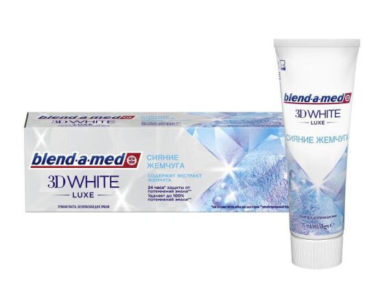 BLEND-A-MED BLEND_A_MED Зубная паста 3D White Luxe Сияние Жемчуга 75мл
