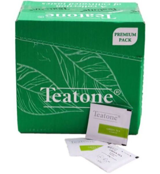 Teatone Зеленый чай в пакетиках, (Green tea 300шт*1,8г), Гофрокороб)