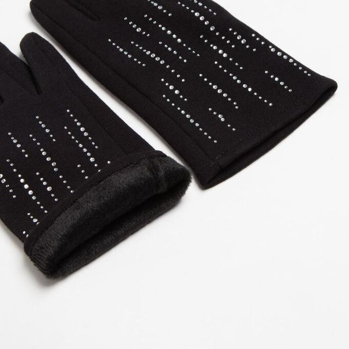 Перчатки женские MINAKU &quot;Рок&quot;, р-р 23 см, цв. чёрный