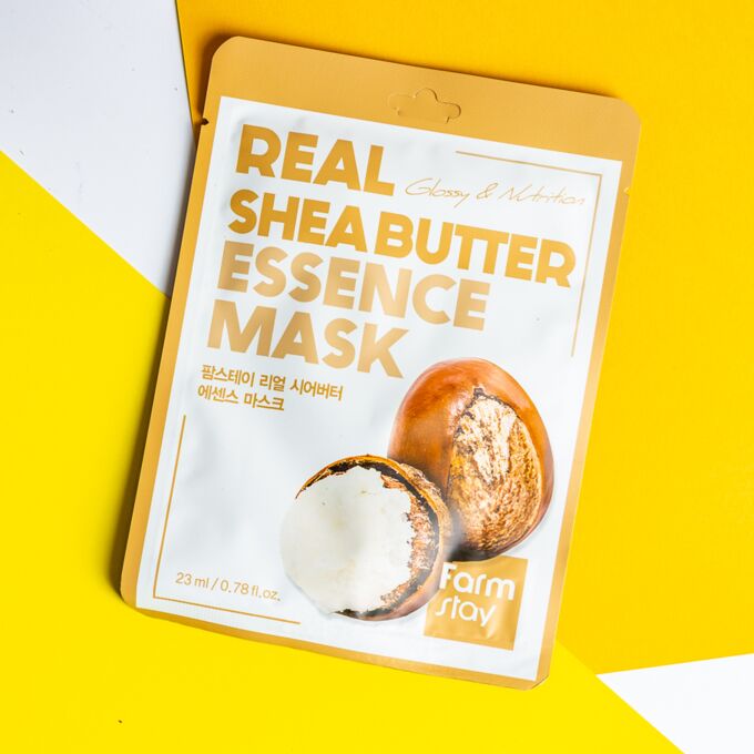 Farm Stay Тканевая маска с  маслом ши Real Essence Mask Shea Butter