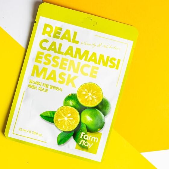 Farm Stay Тканевая маска с экстрактом каламанси Real Essence Mask Calamansi