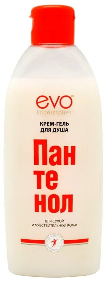 EVO Крем-гель для душа ПАНТЕНОЛ EVO для сухой и чувствительной кожи, 400 мл.