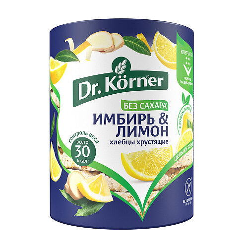Dr. Korner Хлебцы хрустящие &quot;Кукурузно-рисовые&quot;, с имбирем и лимоном