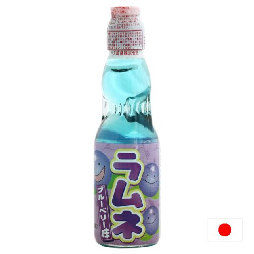 Ramune Blue Raspberry 200ml - Взрывающаяся газировка Рамунэ голубика