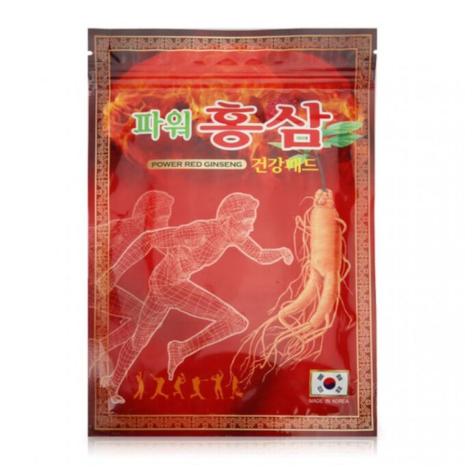 Power Red Ginseng Пластырь с красным женьшенем, 1уп(20шт)