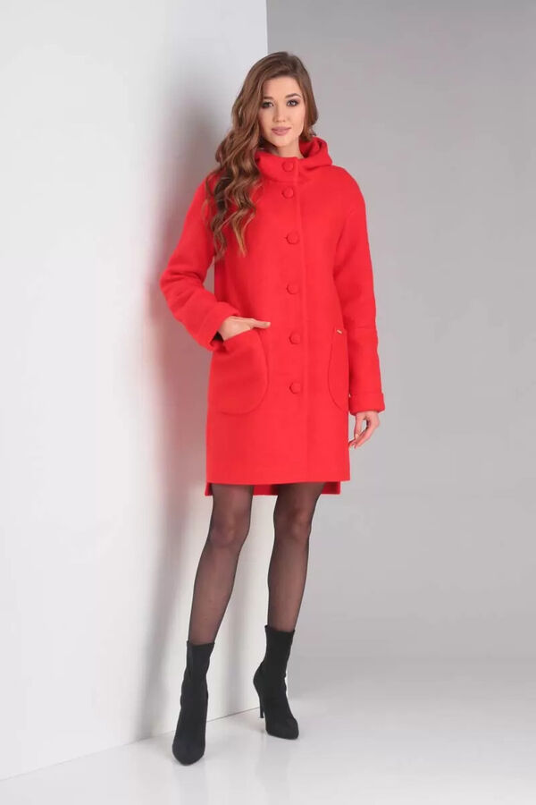 Женское пальто Diamant 1370 красный