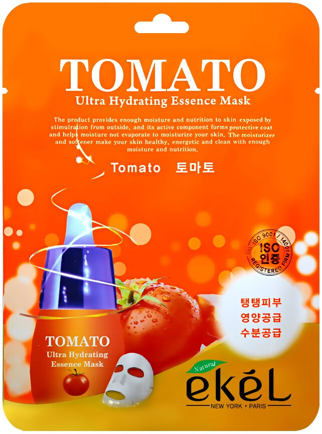 Ekel cosmetics Ekel Тканевая маска с экстрактом томата Tomato Ultra Hydrating Essense Mask, 25 мл