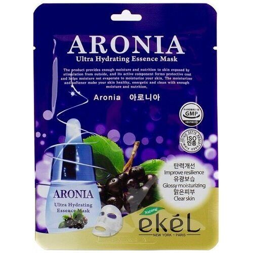 Ekel cosmetics Ekel Маска тканевая для лица с экстрактом аронии Mask Aronia Ultra Hydrating Essence, 25 мл
