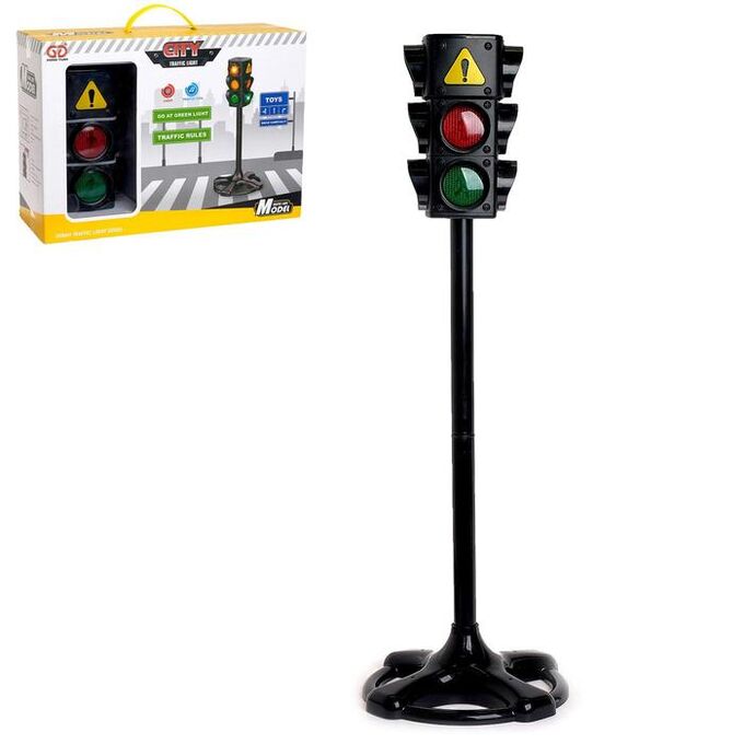 1 TOY Светофор «Главная дорога», высота 75 см, световые и звуковые эффекты