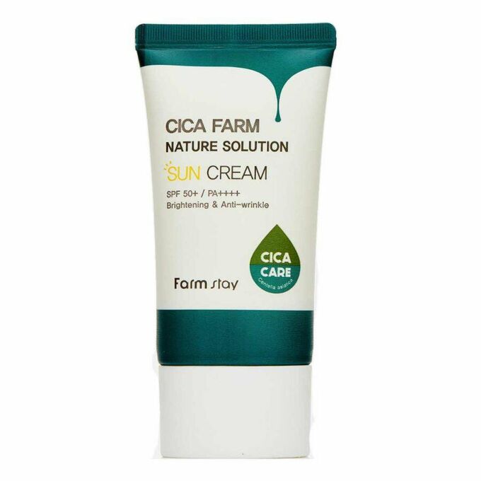 Солнцезащитный крем с центеллой азиатской Farm Stay Cica Farm Nature Solution Sun Cream