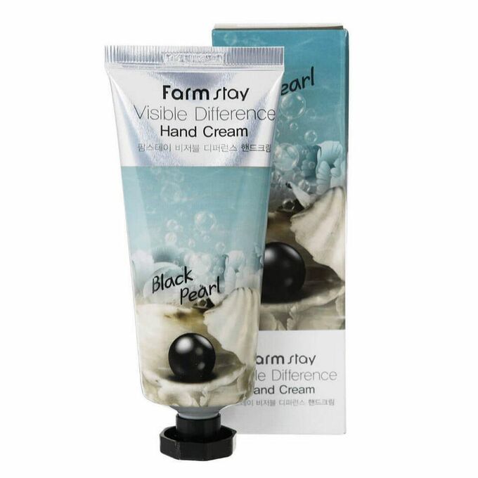 Крем для рук с чёрным жемчугом, Farm Stay Visible Difference Hand Cream Black Pearl