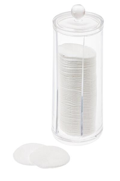 Harizma Подставка-держатель для ватных дисков h10820, пластик, прозрачный