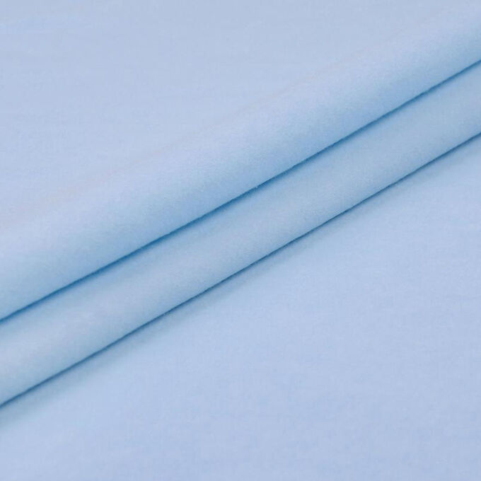Ткань на отрез фланель 90 см цвет голубой