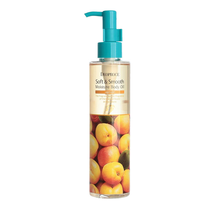 DEOPROCE SOFT  SMOOTH BODY OIL APRICOT 200ml Смягчающее увлажняющее масло с абрикосом для тела 200мл