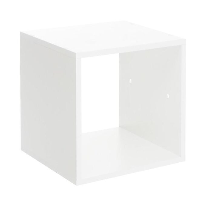 Клик Мебель Стеллаж №1 DICE CUBE 1 секция, 360х360х320, Белый
