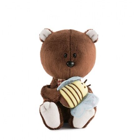 Лесята Медведь Федот с пчёлкой мягкая игрушка