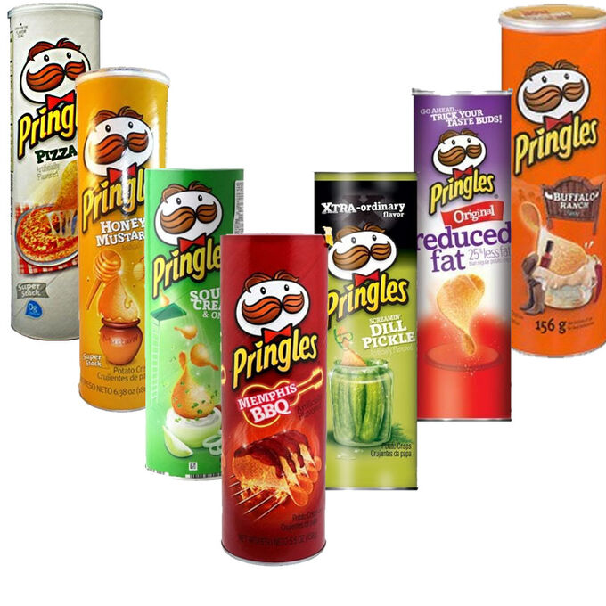 Чипсы в банке фото Чипсы Pringles Flame Cheese and Chill 160гр Снэки. Чипсы, сухарики и снэки