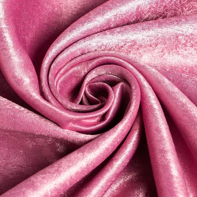 Штора портьерная Этель &quot;Классика&quot; цв.розовый,на люверсах 270*300 см, 100% п/э