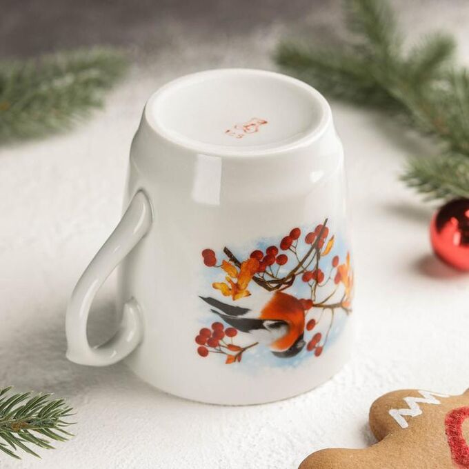 кружка снегири. кружка снегири. керамический снегирь. кружки снегири. бокал со снегирями.