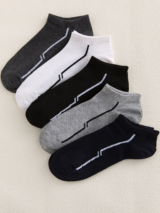 SheIn 5 пар Мужские простые носки