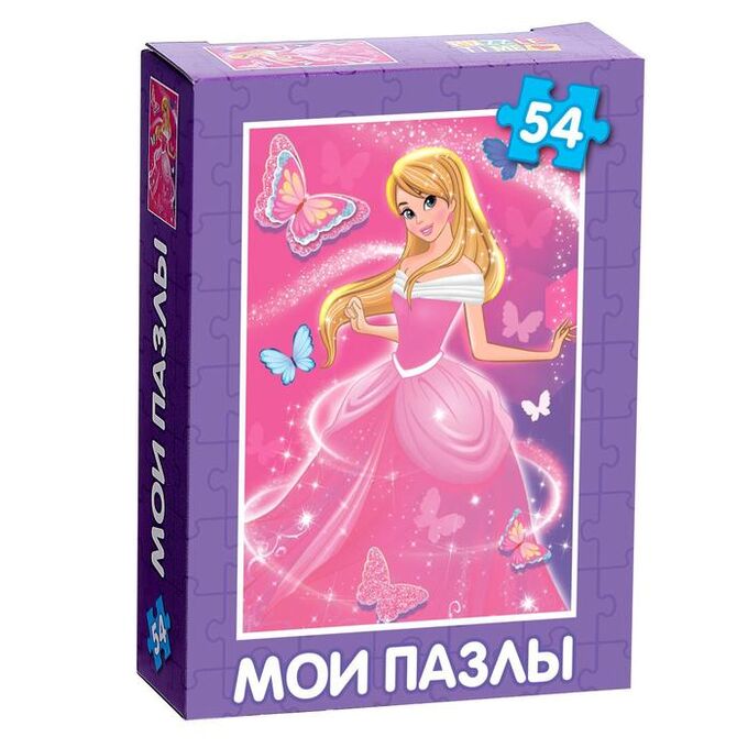 Puzzle Time Пазл детский «Принцесса в розовом платье», 54 элемента