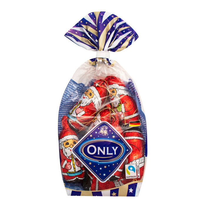 Шоколадные фигурки Санта Клаусов only 100 гр