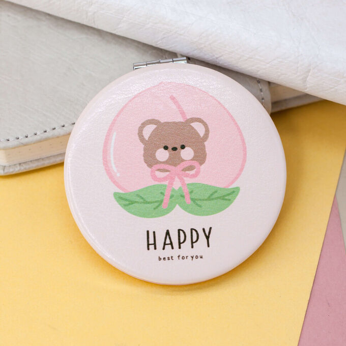 Зеркало &quot;Happy bear peach&quot;, pink
