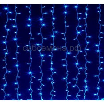 Гирлянда-штора LED160 синяя 1,5м*1,5м