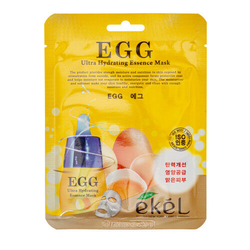 Ekel cosmetics Тканевая маска с экстрактом яичного желтка Egg Ultra Hydrating Essence Mask