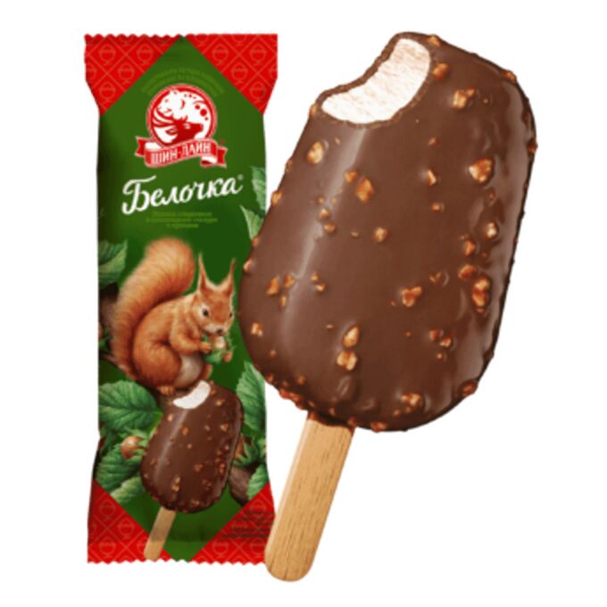 Мороженое эскимо орешек на палочке