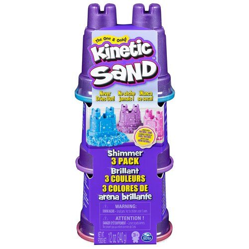 Набор для лепки Kineric sand (Кинетический песок) Разные цвета. Мерцание ,19*5*8 см