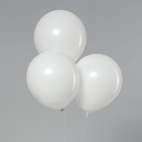 Набор воздушных шаров 12&quot;  50 шт. пастель, цв. белый