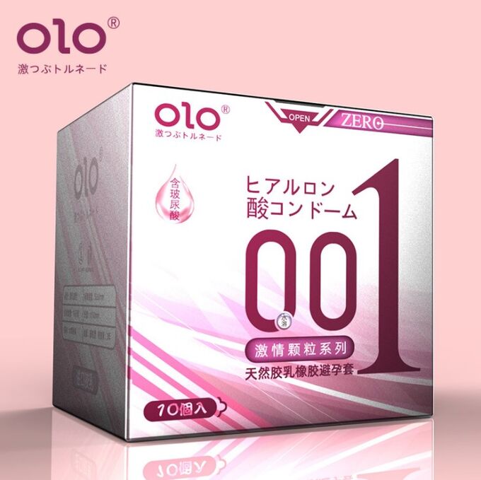 Тонкие точечные презервативы с возбуждающей смазкой OLO CLIMAX (10 шт, Япония)